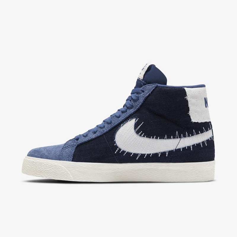 nike sb zoom blazer mid sashiko mystic navy